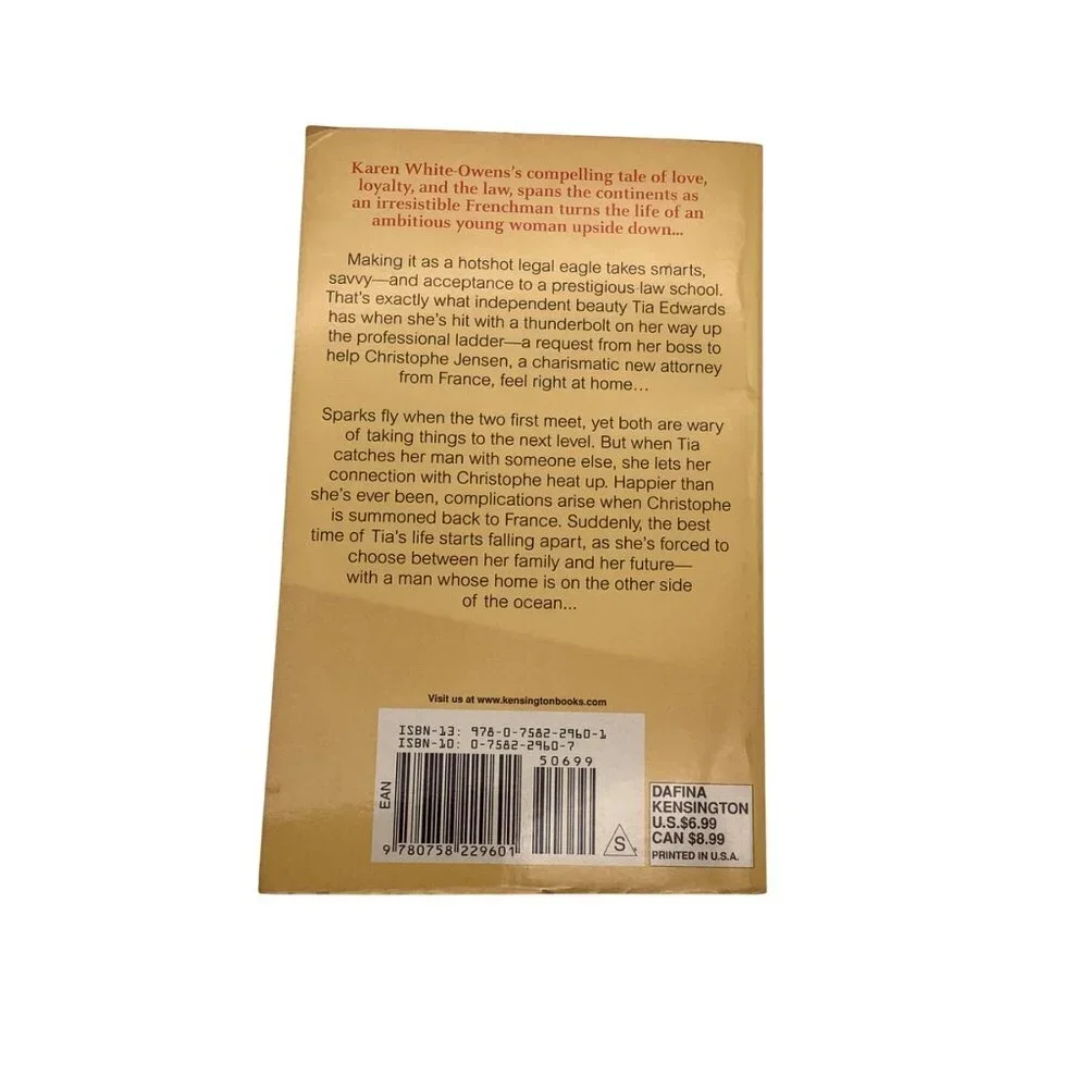 Youre All I Need‎ By Karen White-Owens Romance Novel Paperback 2010
